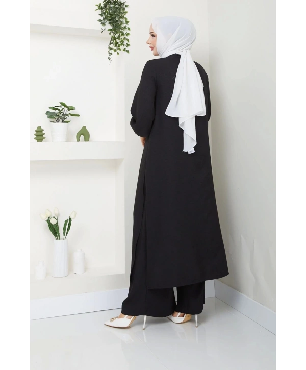 Kadın Uzun İkili Tesettür Tunik Takım