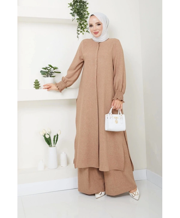 Kadın Uzun İkili Tesettür Tunik Takım