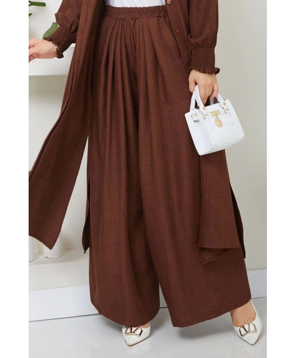 Kadın Uzun İkili Tesettür Tunik Takım