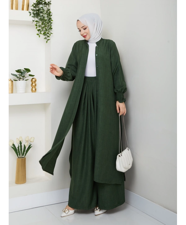 Kadın Uzun İkili Tesettür Tunik Takım