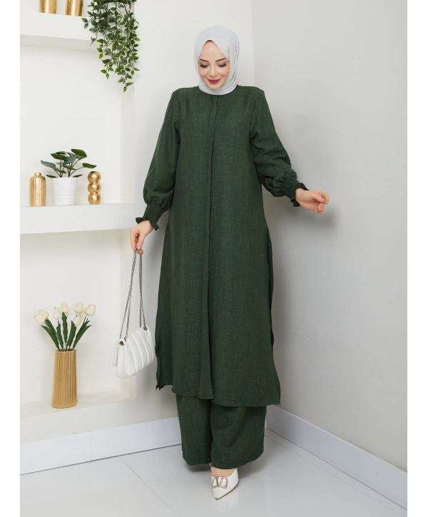 Kadın Uzun İkili Tesettür Tunik Takım