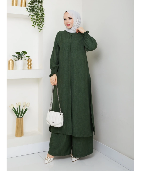 Kadın Uzun İkili Tesettür Tunik Takım