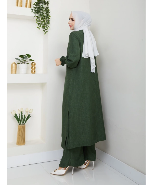 Kadın Uzun İkili Tesettür Tunik Takım