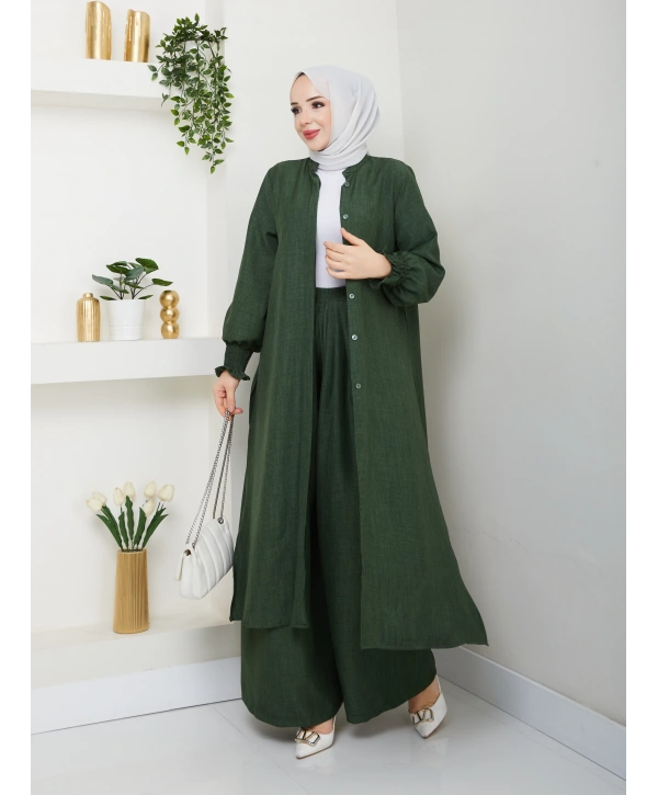 Kadın Uzun İkili Tesettür Tunik Takım