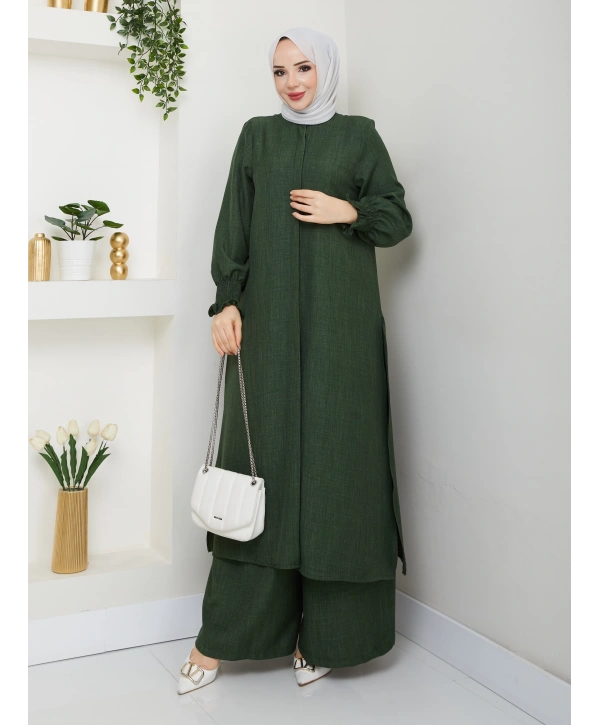 Kadın Uzun İkili Tesettür Tunik Takım