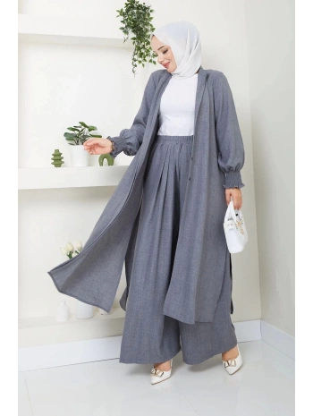 Kadın Uzun İkili Tesettür Tunik Takım
