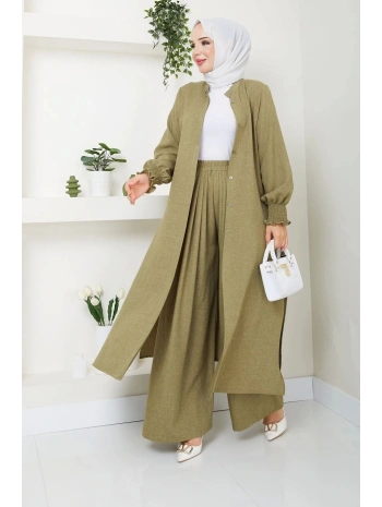Kadın Uzun İkili Tesettür Tunik Takım