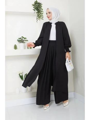 Kadın Uzun İkili Tesettür Tunik Takım