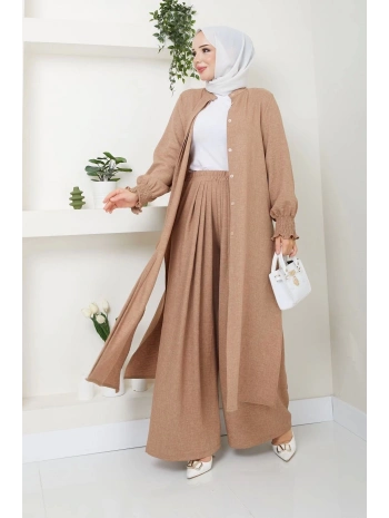 Kadın Uzun İkili Tesettür Tunik Takım