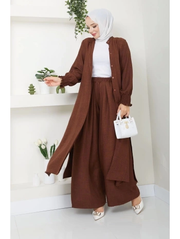 Kadın Uzun İkili Tesettür Tunik Takım