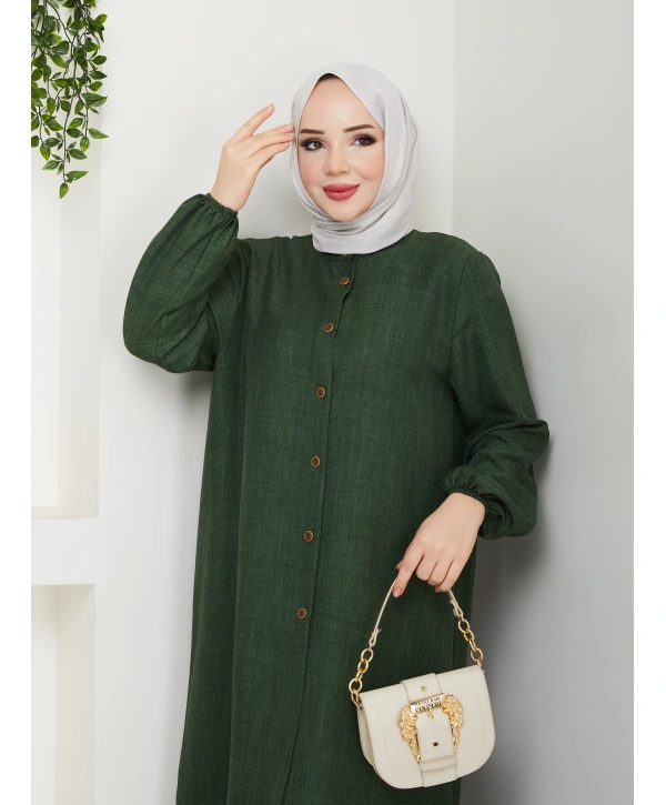 Kadın Büyük Beden Uzun İkili Tesettür Tunik Takım