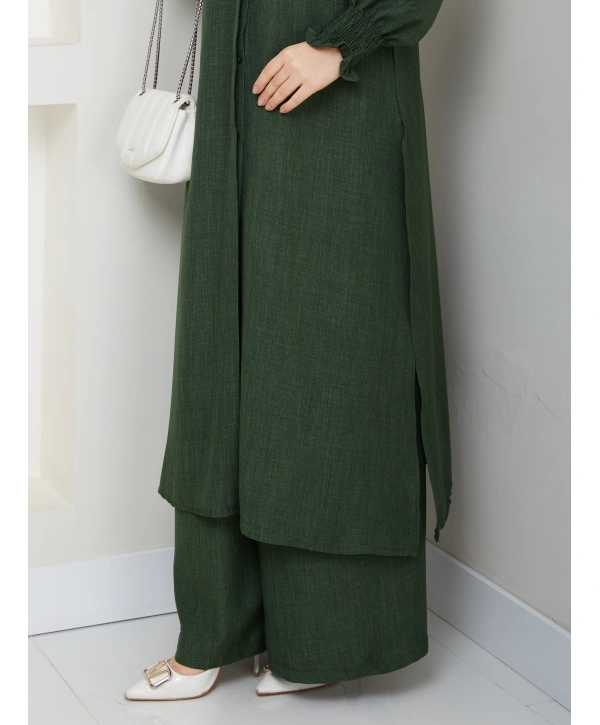 Kadın Uzun İkili Tesettür Tunik Takım