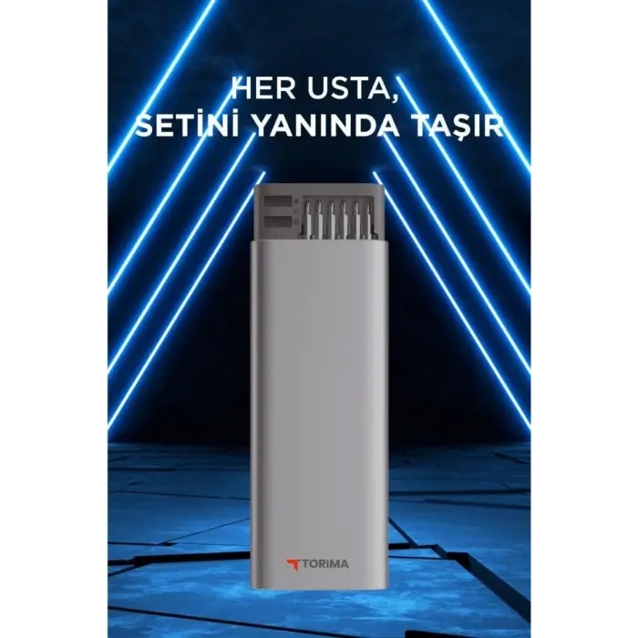 Torima TTS-02 Manyetik Hassas Tornavida Takımı - 48 Farklı S2 Çelik Uç - Alüminyum Şık Kasa