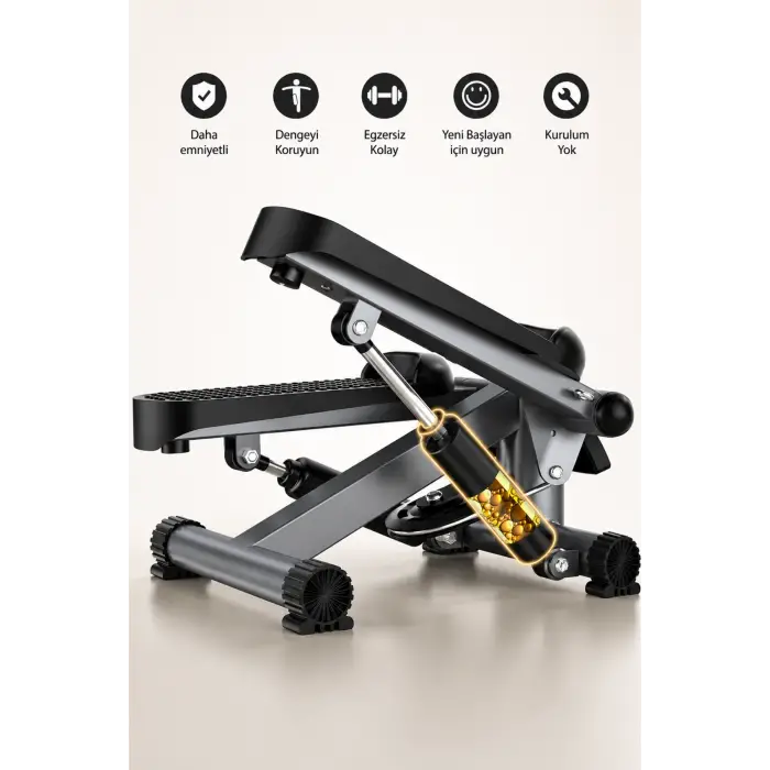 Glr LY5001 Dijital Göstergeli Mini Step Aleti - Ev Tipi Pedallı Kondisyon Bisikleti Ve Stepper