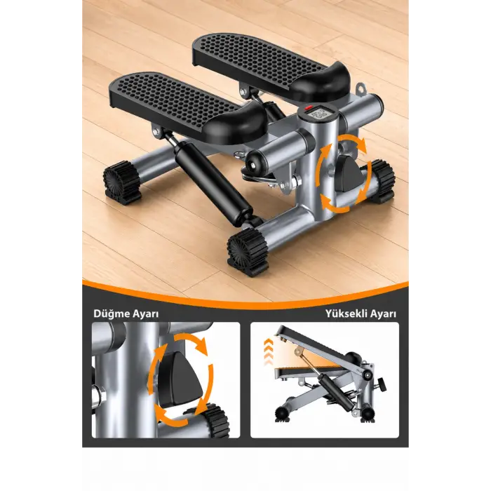 Glr LY5001 Dijital Göstergeli Mini Step Aleti - Ev Tipi Pedallı Kondisyon Bisikleti Ve Stepper