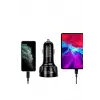 Polygold PG-88 55W Hızlı Araç Şarj Cihazı -Çift Çıkışlı Type-C ve USB