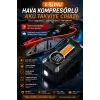 Auhma A8899 Akü Takviye Cihazı & Hava Kompresörü - 80000mAh Powerbank, 150 PSI, 1000A Peak, LED Fener