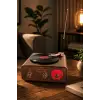 Meier MD-1217BT Kahverengi Nostaljik Görünümlü Bluetooth Hoparlör ve 3 Bantlı Şarjlı Radyo