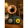 NNS NS-803BT Yeşil Retro Radyo Bluetooth Hoparlör USB TF Kart Şarjlı Nostaljik Radyo