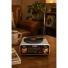 Meier MD-1320BT Gri Nostaljik Görünümlü Bluetooth Hoparlör ve 3 Bantlı Şarjlı Radyo