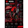 Jedel Gaming GH-269 7.1 USB Mikrofonlu RGB Oyuncu Kulaklığı - Siyah/Kırmızı