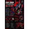 Jedel Gaming GH-269 7.1 USB Mikrofonlu RGB Oyuncu Kulaklığı - Siyah/Kırmızı