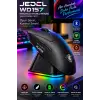 Jedel WD157 1600 DPI Bluetooth + 2.4GHz Kablosuz Oyuncu Mouse Şarj Standı Seti