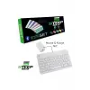 Steep Solid Magic Beyaz Şarjlı Bluetooth Klavye Mouse Set
