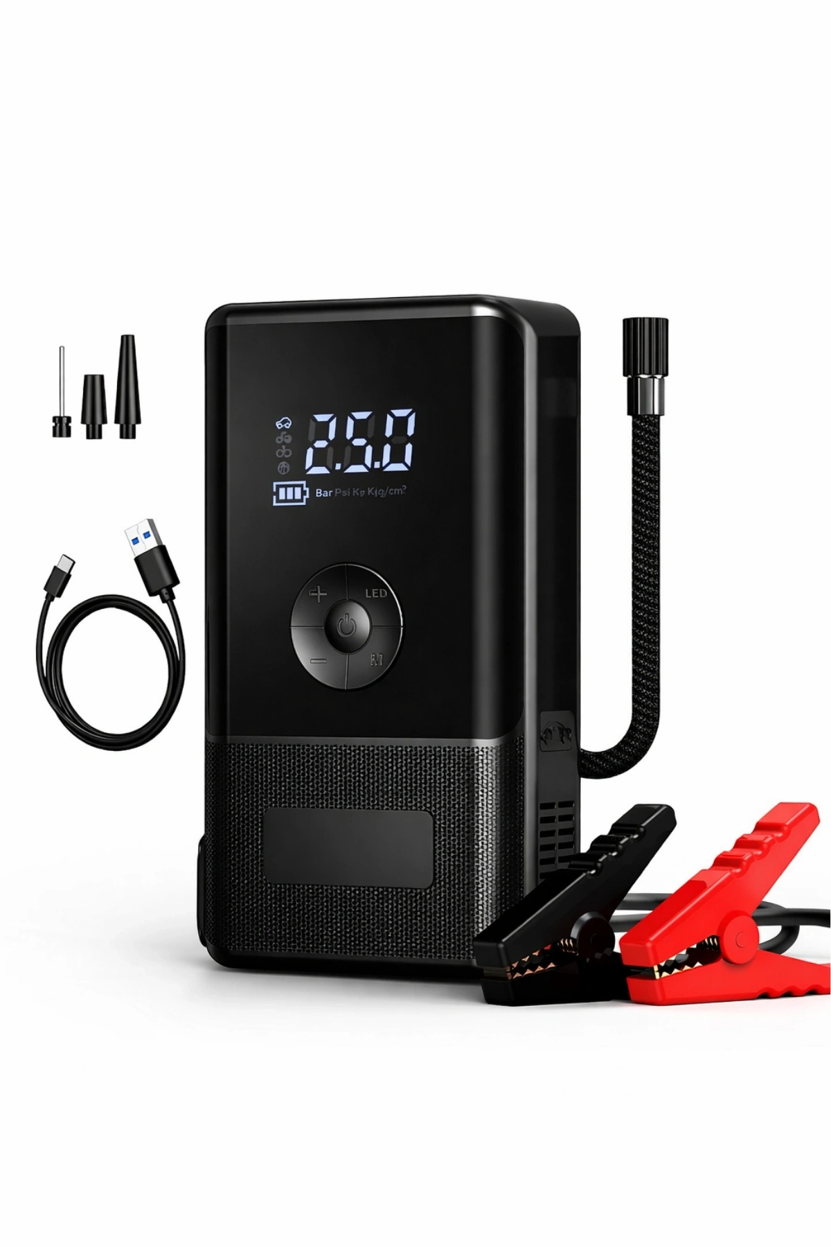 Syotech Dk002 10.000 Mah Taşınabilir Araç Akü Takviye Cihazı ve Hava Kompresörlü