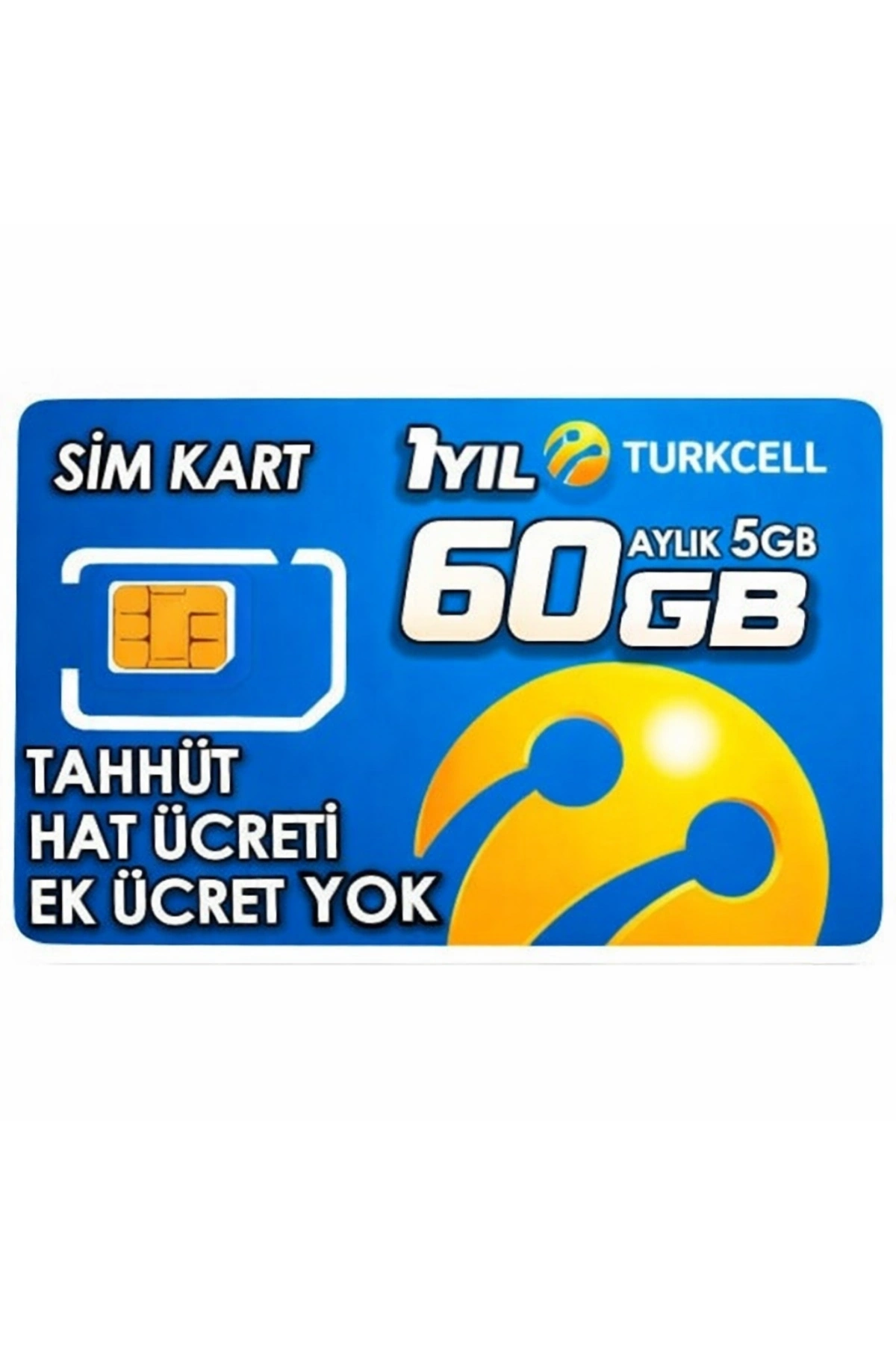 Turkcell M2M Data Hattı - 12 Ay Boyunca Her Ay 5 GB İnternet 4G Sim Kartlı Kamelar