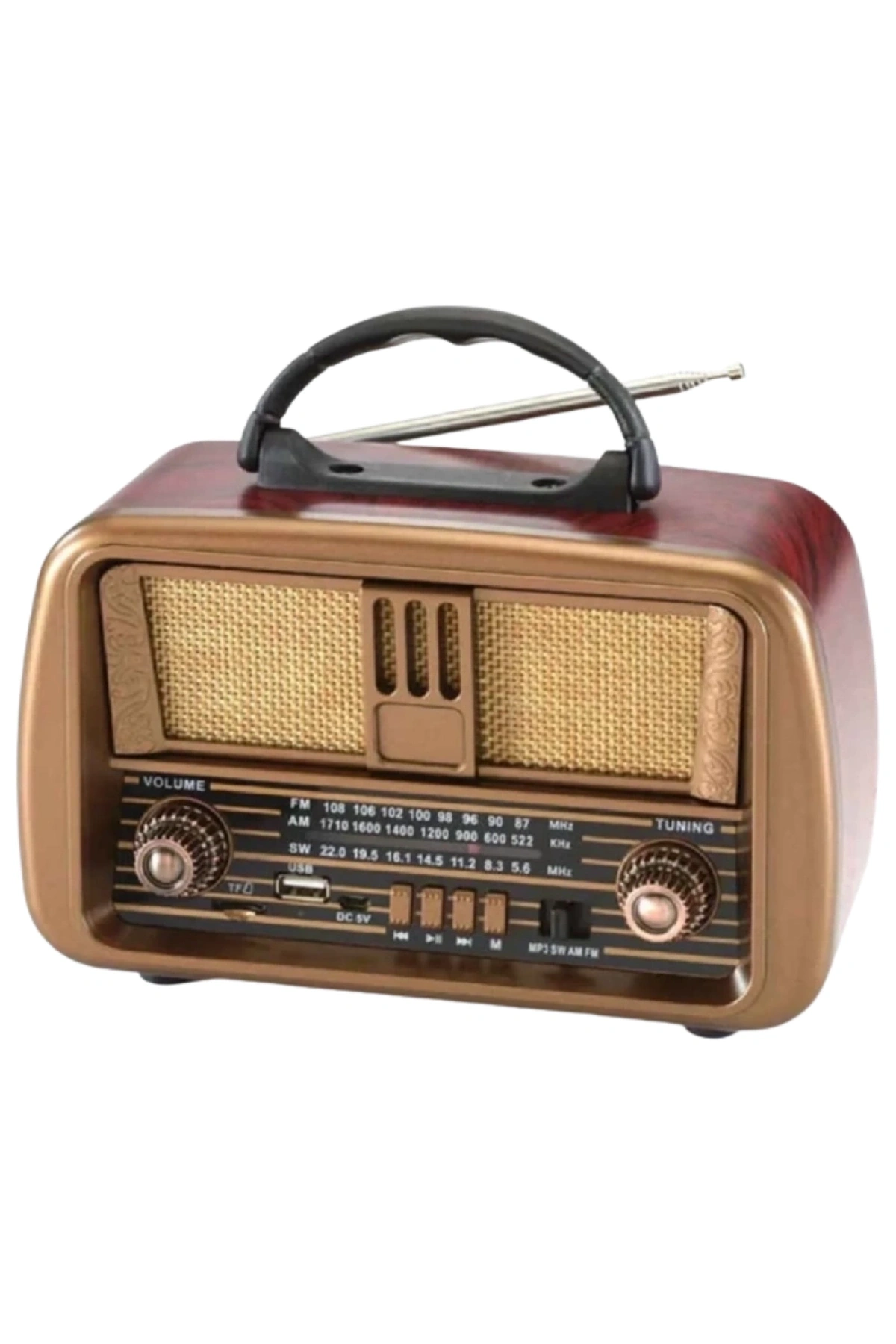 Nns Ns-8068BT Şarjlı Nostaljik Radyo - Bluetooth, TWS ve MP3 Çalar Özellikli