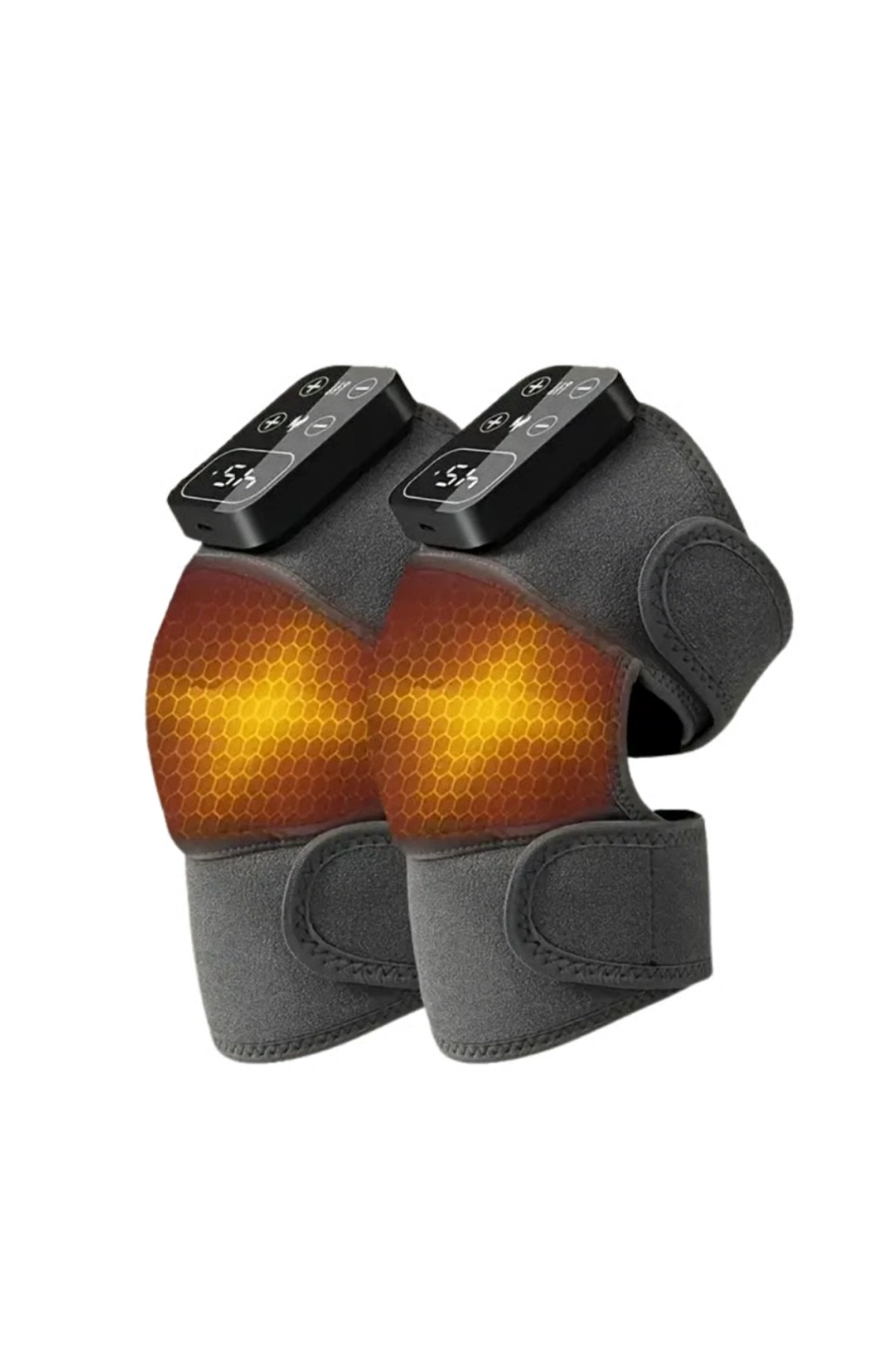 Auhma Amg33 Kablosuz Şarjlı Isıtmalı Titreşimli Eklem ve Diz Masaj Aleti -2 Adet-