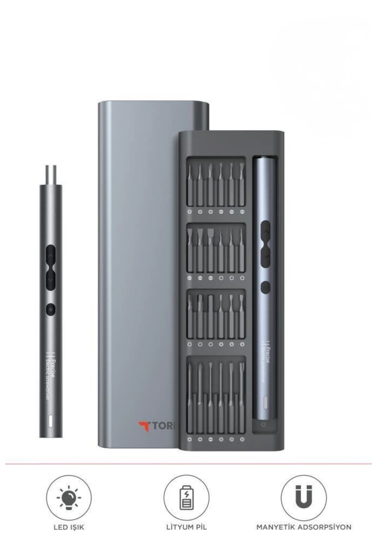 Torima TTS-04 Şarjlı Tornavida Seti - Profesyonel Telefon ve Elektronik Tamir Kiti