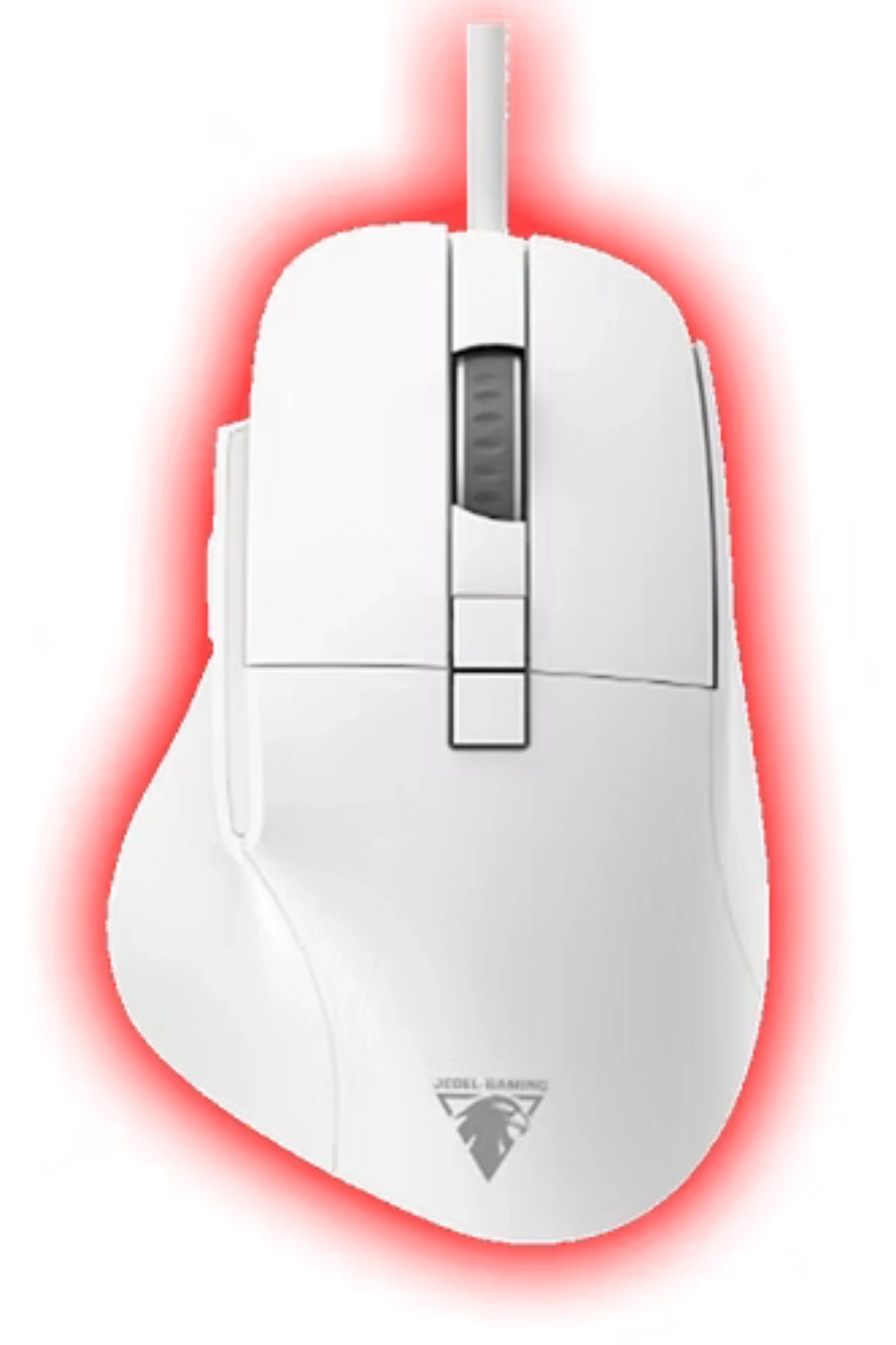 Jedel CP102 Beyaz Professional 7 Butonlu RGB Işıklı Ergonomik Kablolu Mouse