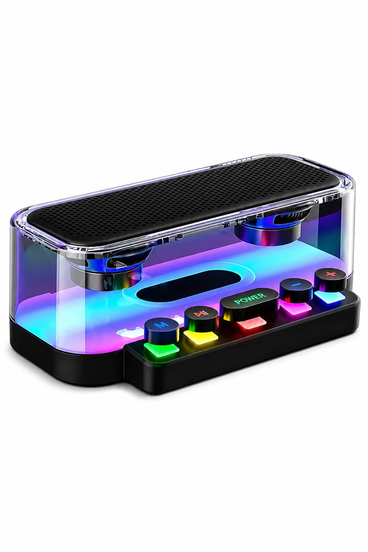 Jrl Z6 RGB Işıklı Kablosuz Bluetooth Hoparlör - Mekanik Klavye Tuşlu, Speaker