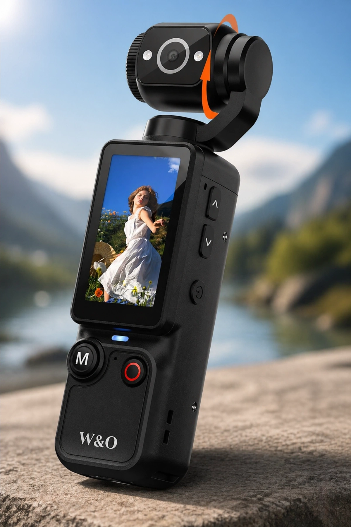 Glr Q7 180 Dönebilen Lensli Dijital CCD Vlog Kamerası - Nostaljik Fotoğraf Makinesi