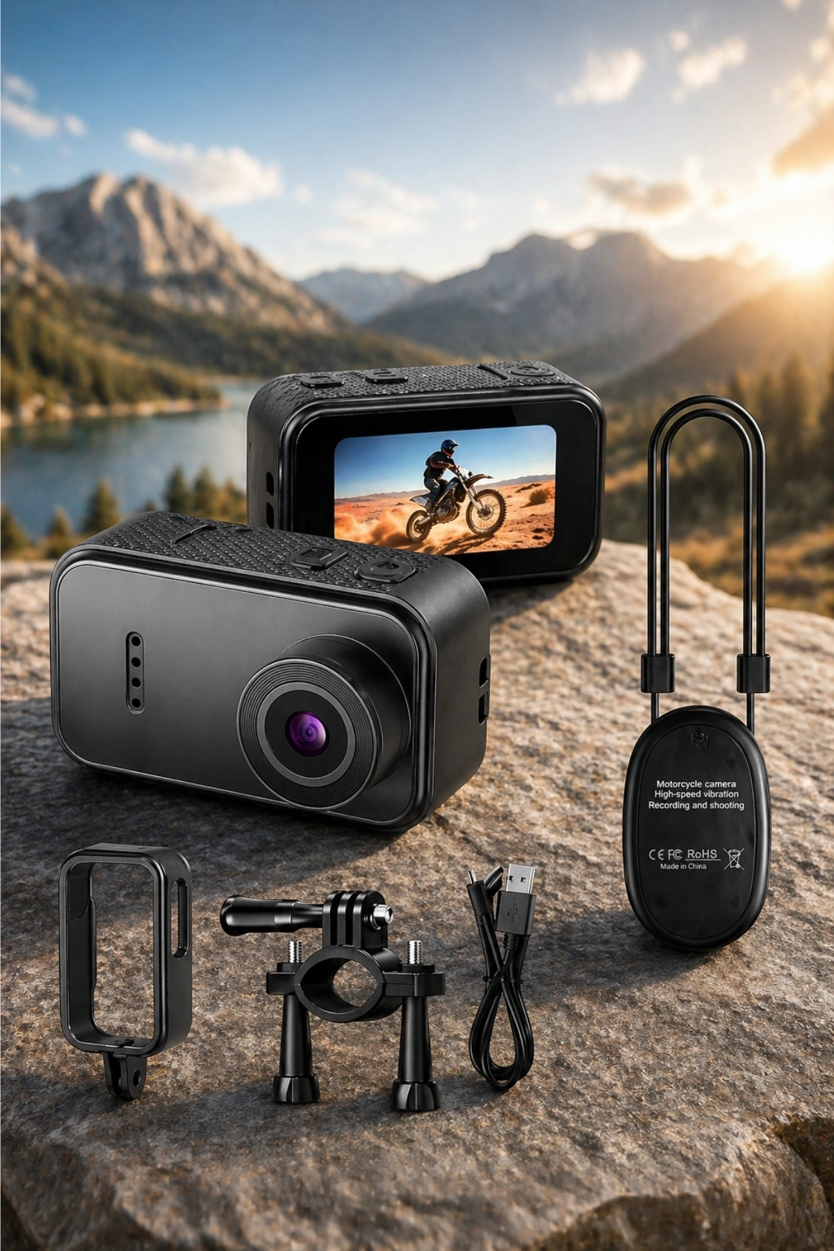 Glr F2 HD Mini DV Kamera - Type-C Şarjlı TF Kart Destekli Mikro Aksiyon Kamerası