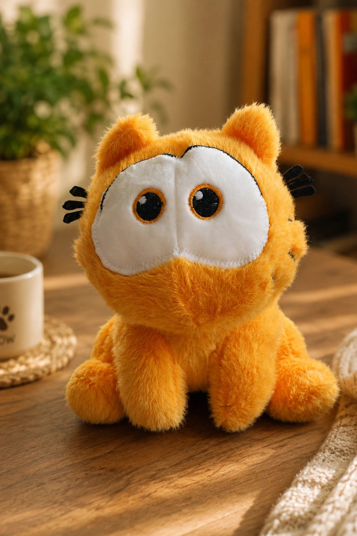 Tigoes T-Plush Turuncu Pofuduk Peluş Oyuncak - 20 cm Peluş Kedi