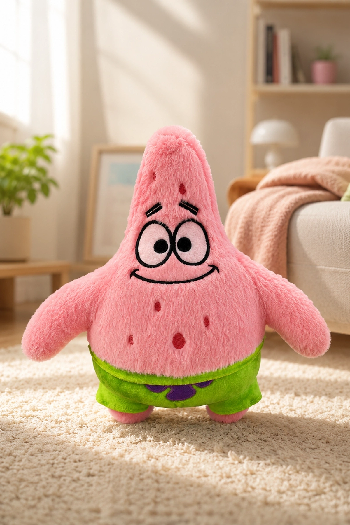 Tigoes Patrick Star Peluş Oyuncak - 25 cm Sünger Bob Karakteri Yumuşak Figür