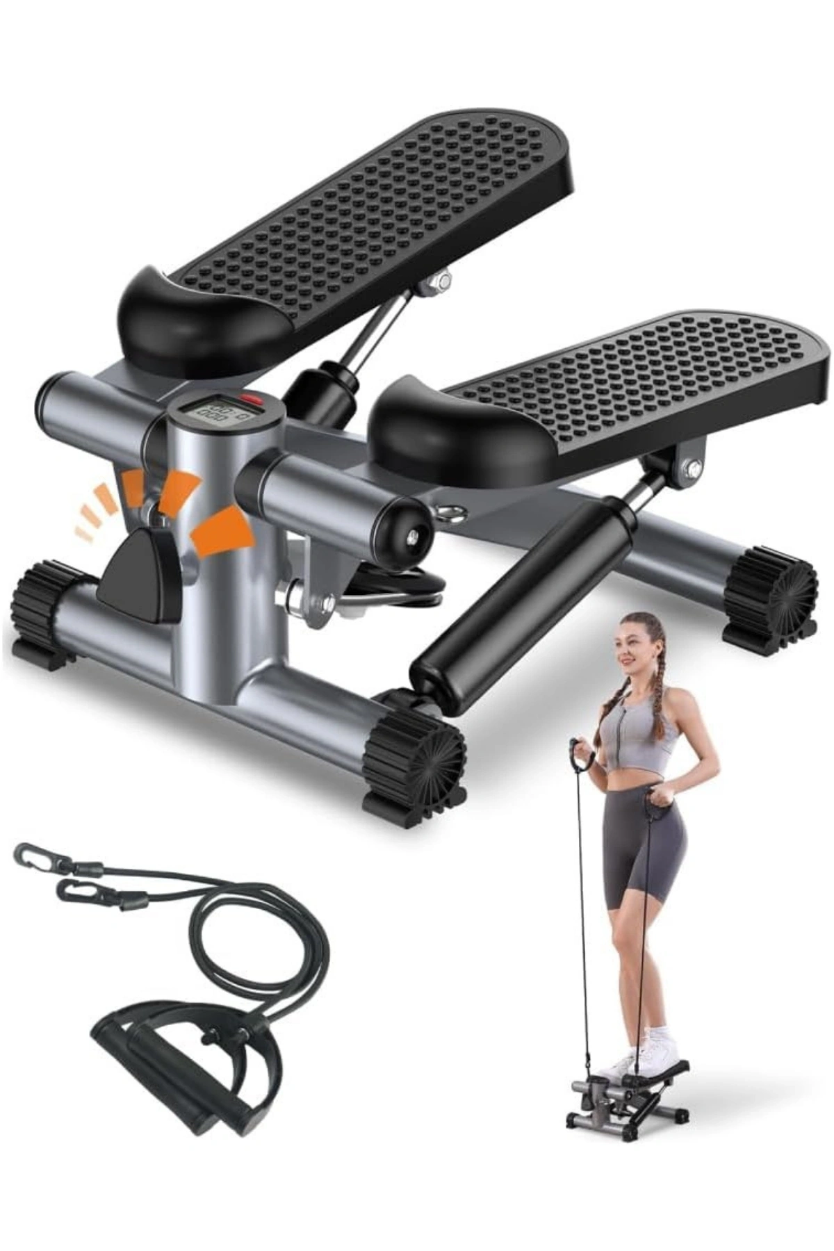 Glr LY5001 Dijital Göstergeli Mini Step Aleti - Ev Tipi Pedallı Kondisyon Bisikleti Ve Stepper