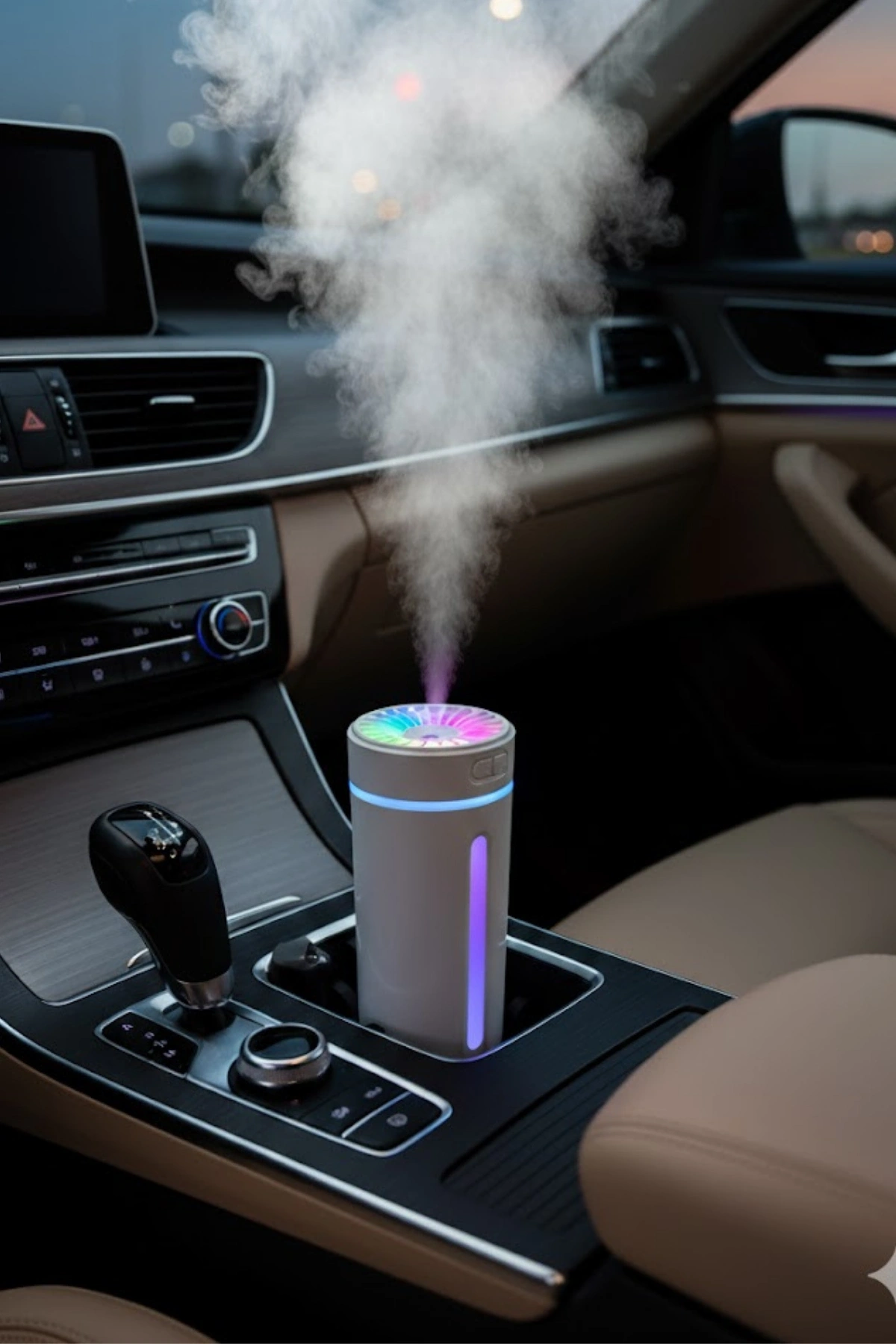 Blackbird KT-H04 Beyaz Oto İçi Ofis Ev Hava Nemlendirici Işıklı Buhar Koku Makinası