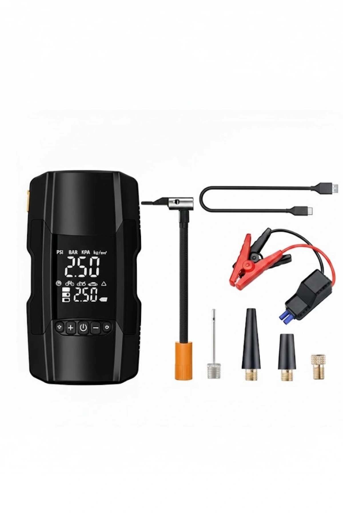 Blackbird RT-602 Akıllı Dijital Lastik Şişirme Pompası | 150 PSI | 12V Akü Takviye Taşınabilir Cihazı