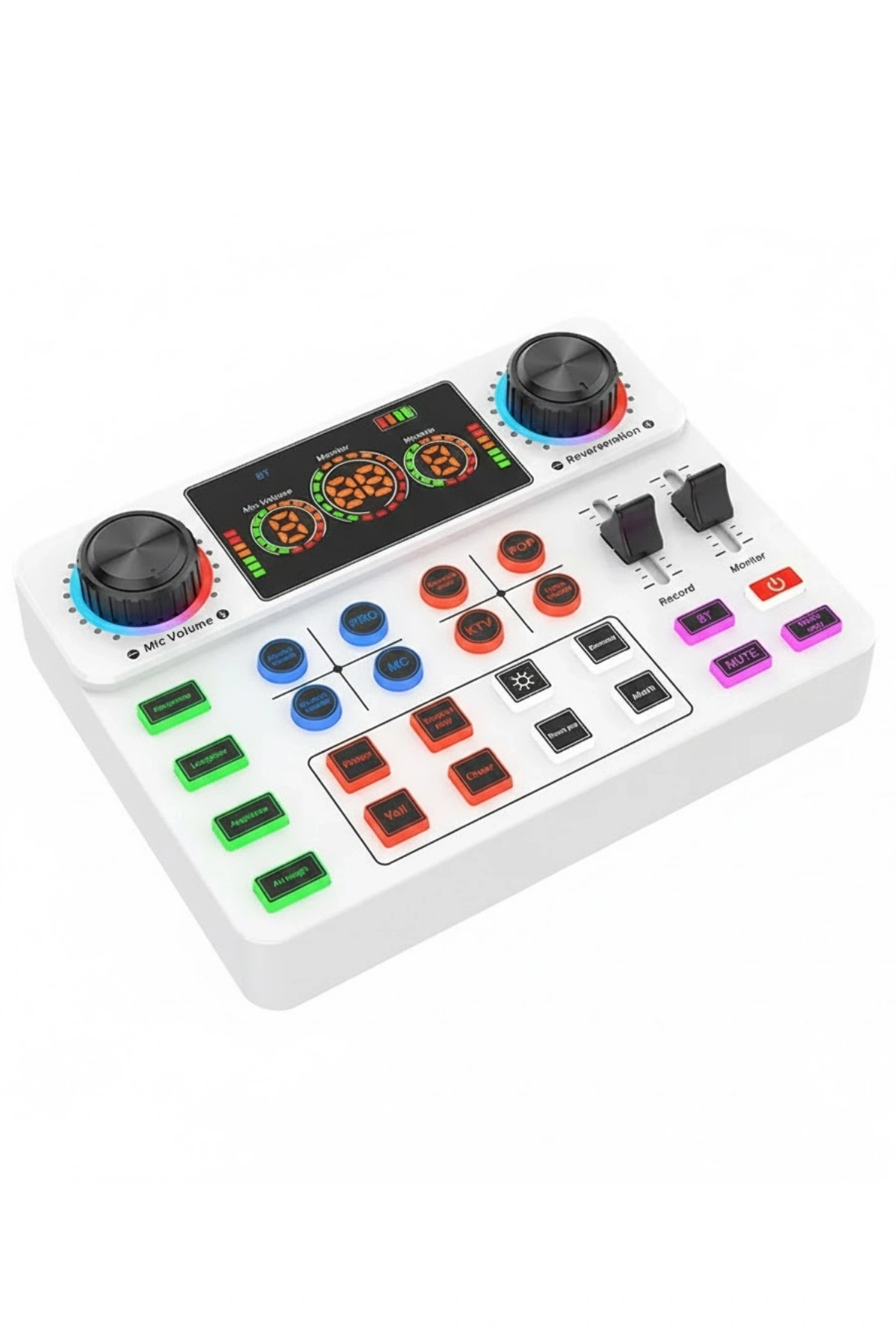 Blic Pro+ KSA2 Beyaz Live Stream Sound Card | Profesyonel Canlı Yayın Ses Kartı