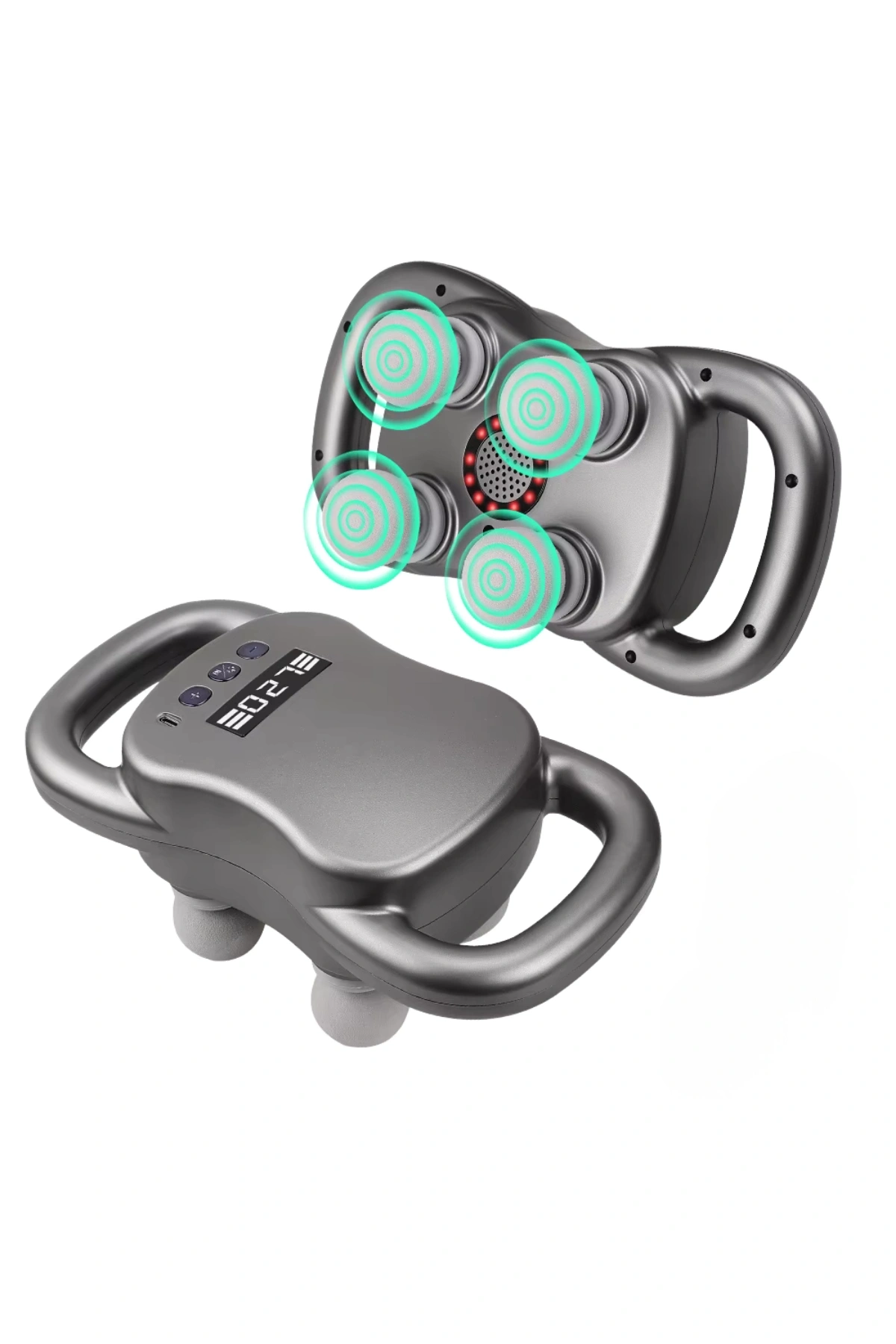 Glr Hy-2202 4 Başlıklı Faysa Tabancası - Çok Fonksiyonlu El Masaj Aleti - 20 Vites Ayarlı