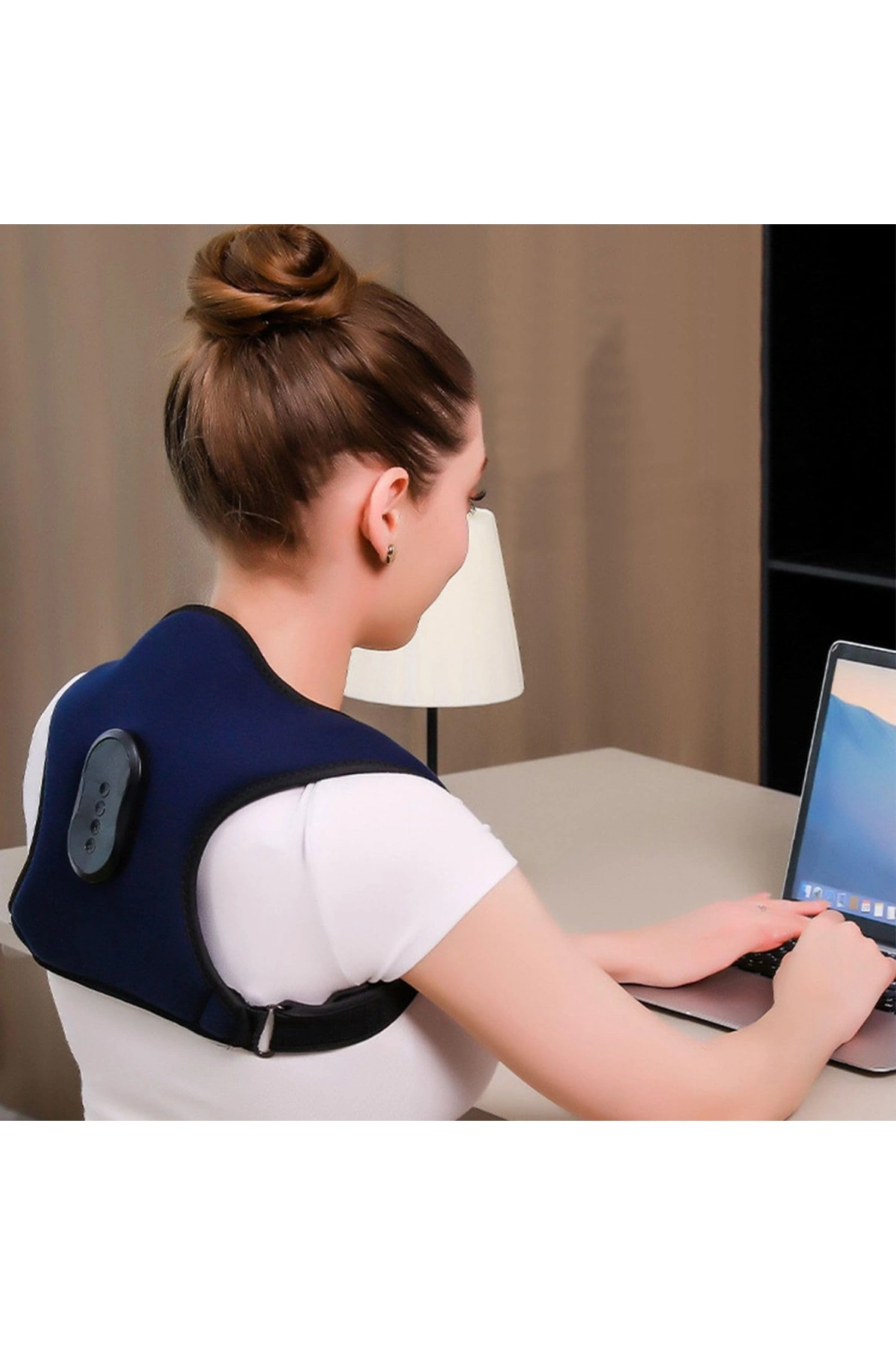 Glr J-9000 Dik Duruş Düzeltici ve Titreşimli Sırt Masaj Aleti Destek Aparatı