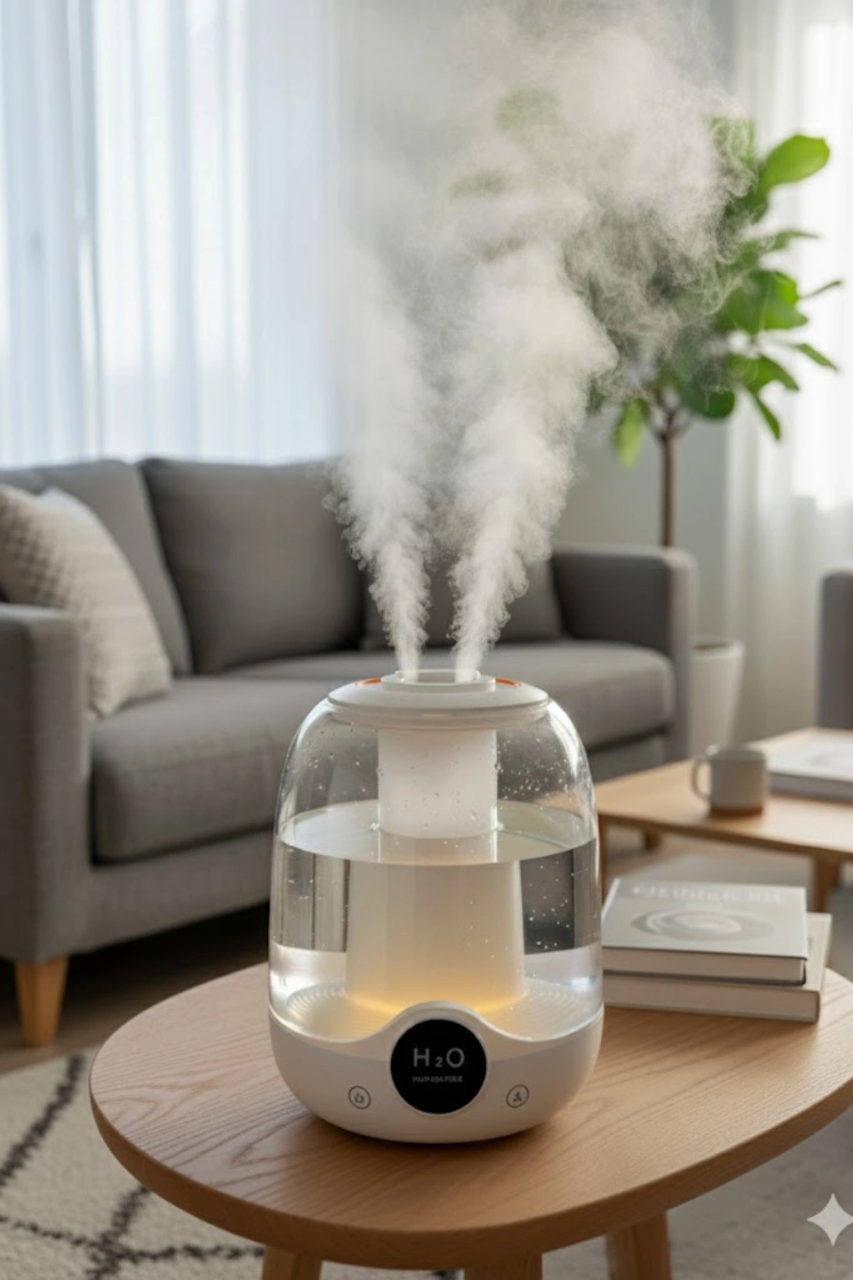 Glr K07 Çift Spreyli Ultrasonik Sessiz Hava Nemlendirici ve Gece Lambası | 3L Kapasite