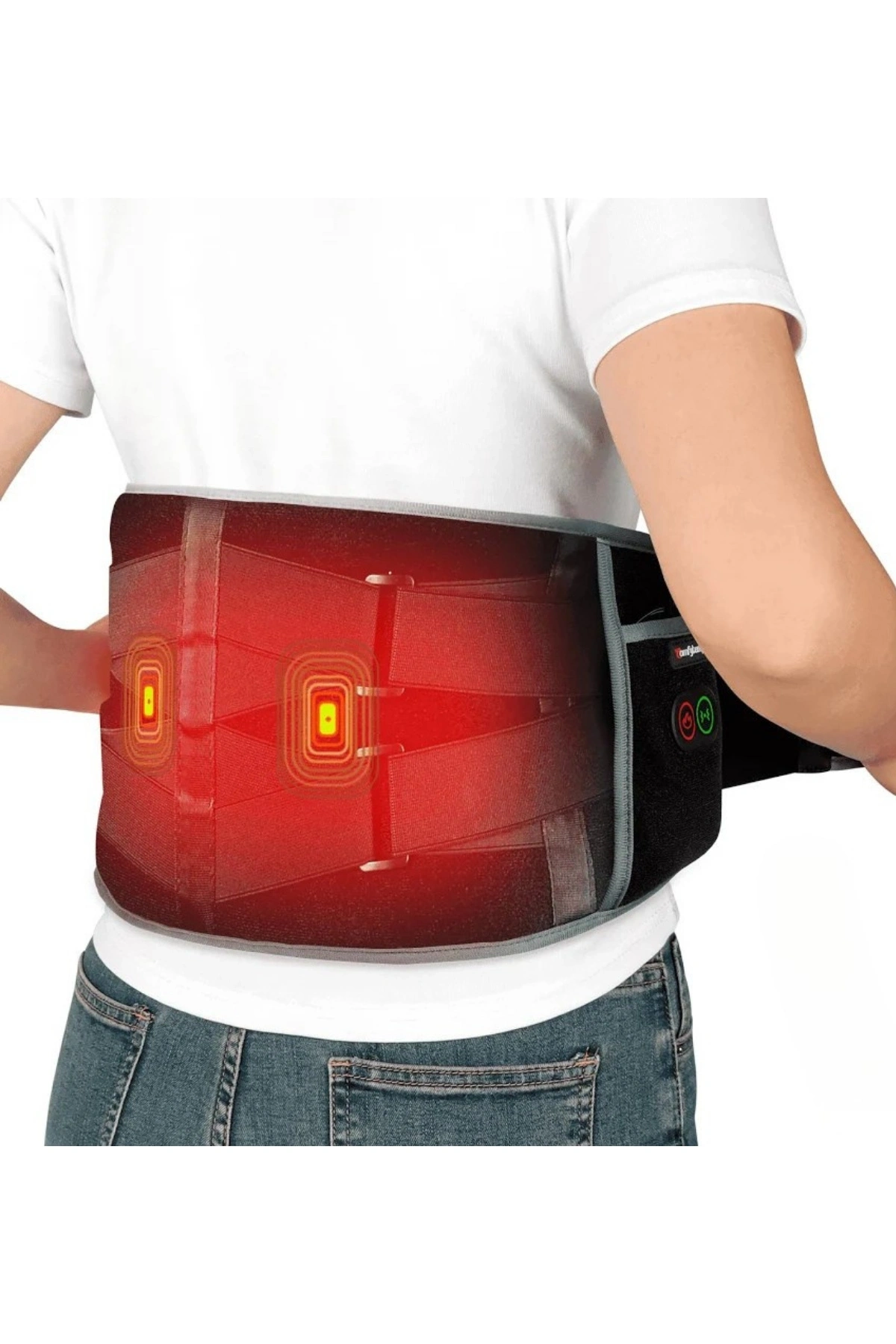 Glr CL-3666 Isıtmalı Titreşimli Bel Masaj Kemeri 3 Kademeli Termal Terapi ve Konfor Destekli