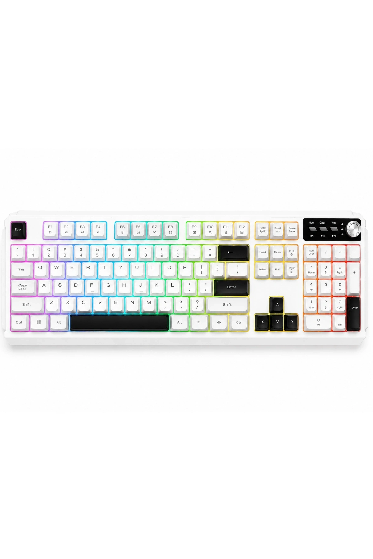 Jedel K511 Kablolu Gaming Oyuncu Klavyesi - 104 Tuş RGB Gökkuşağı Aydınlatmalı