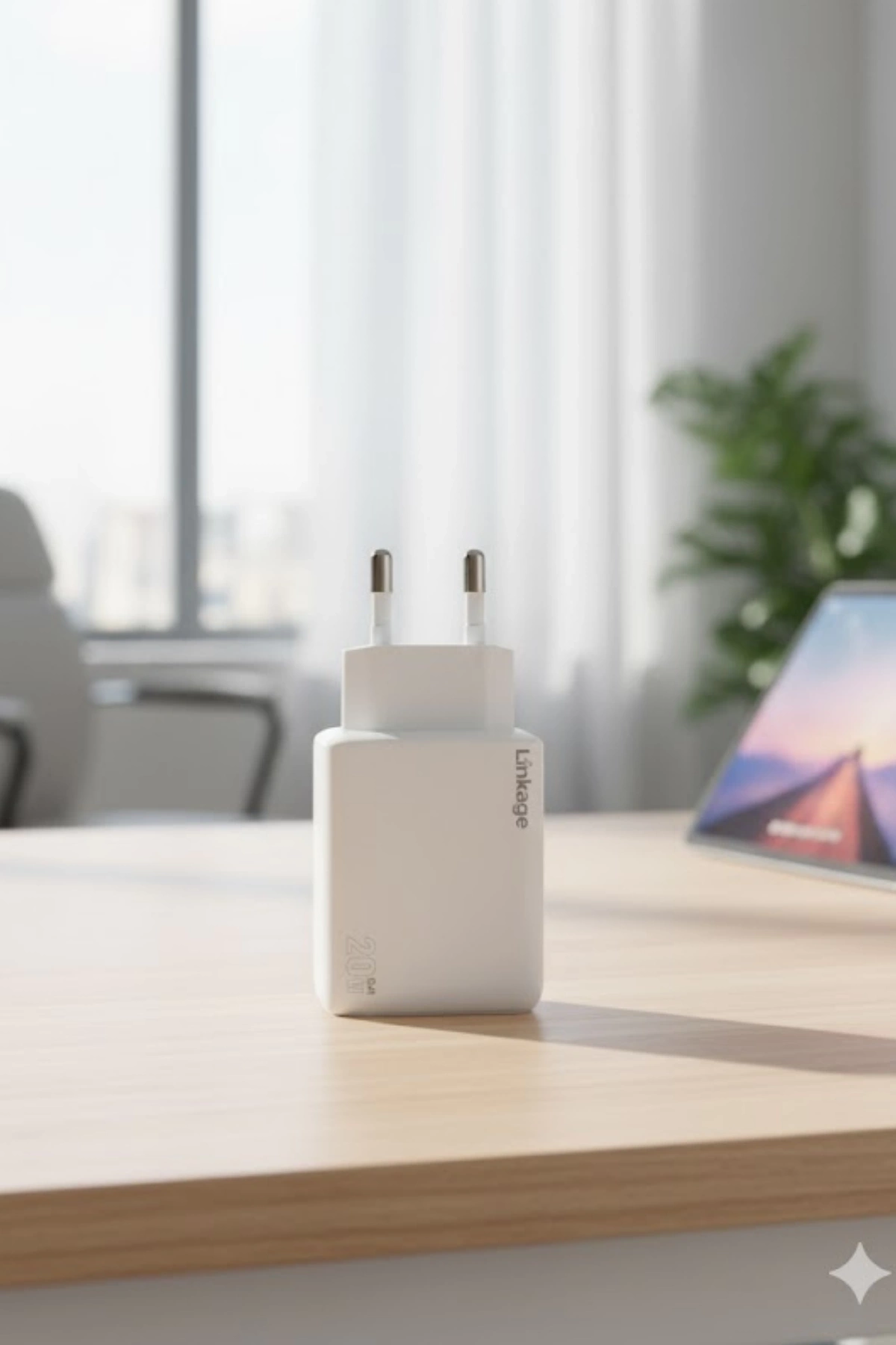 Linkage Lkc-46 20W USB-C+USB-A Dual Port GaN Hızlı Şarj Adaptör