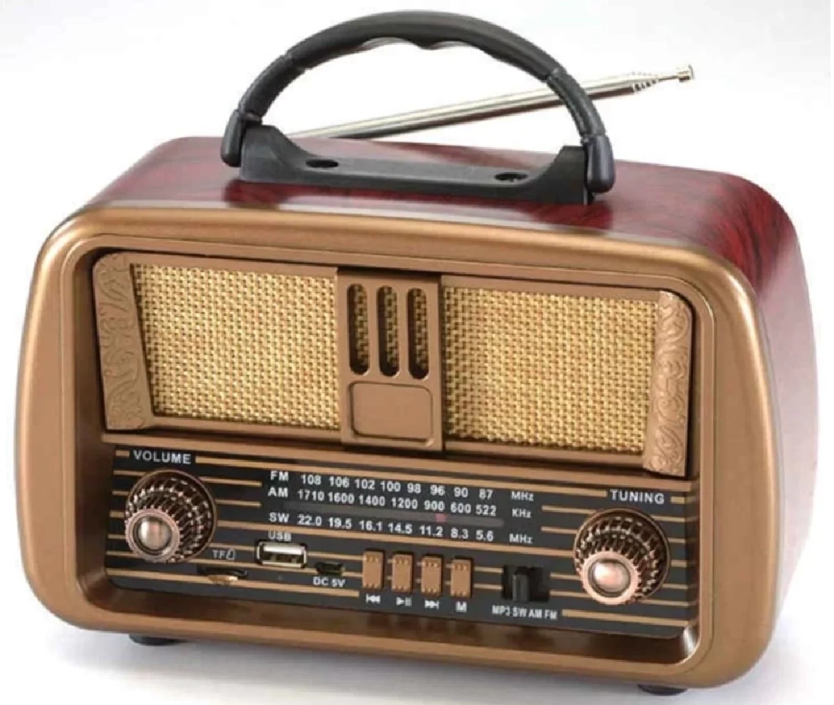 Nns Ns-8068BT Şarjlı Nostaljik Radyo - Bluetooth, TWS ve MP3 Çalar Özellikli